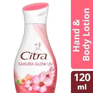 Citra Bodylotion Sakura Glow UV 120ml - Hand & Body Lotion bodycare mencerahkan