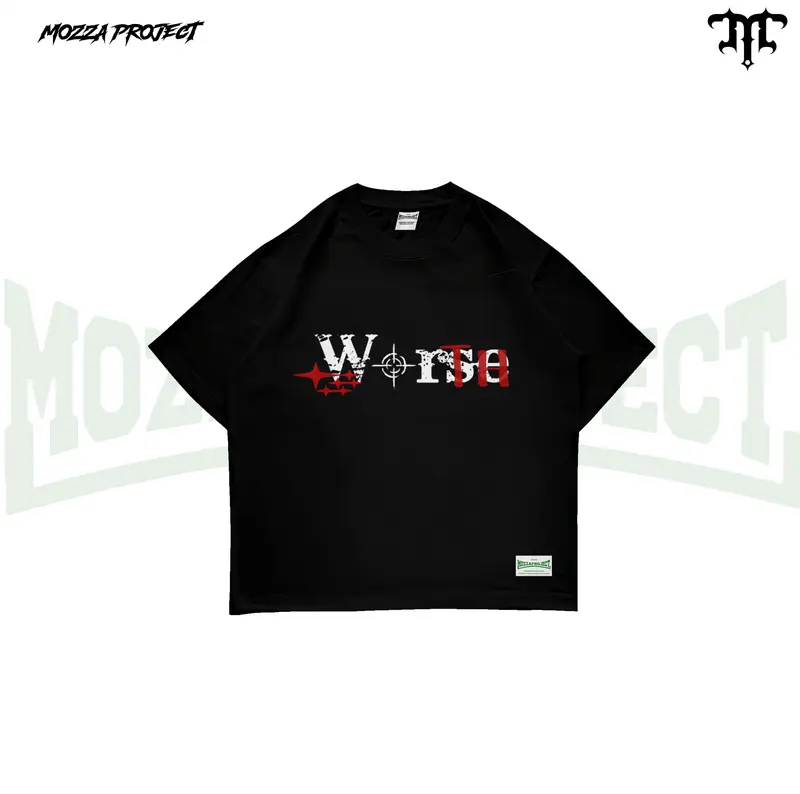 Mozzaproject Bundling Tshirt Boxy Hitam dan Sweatpants Baggy Ballon Nothing Worse 1
