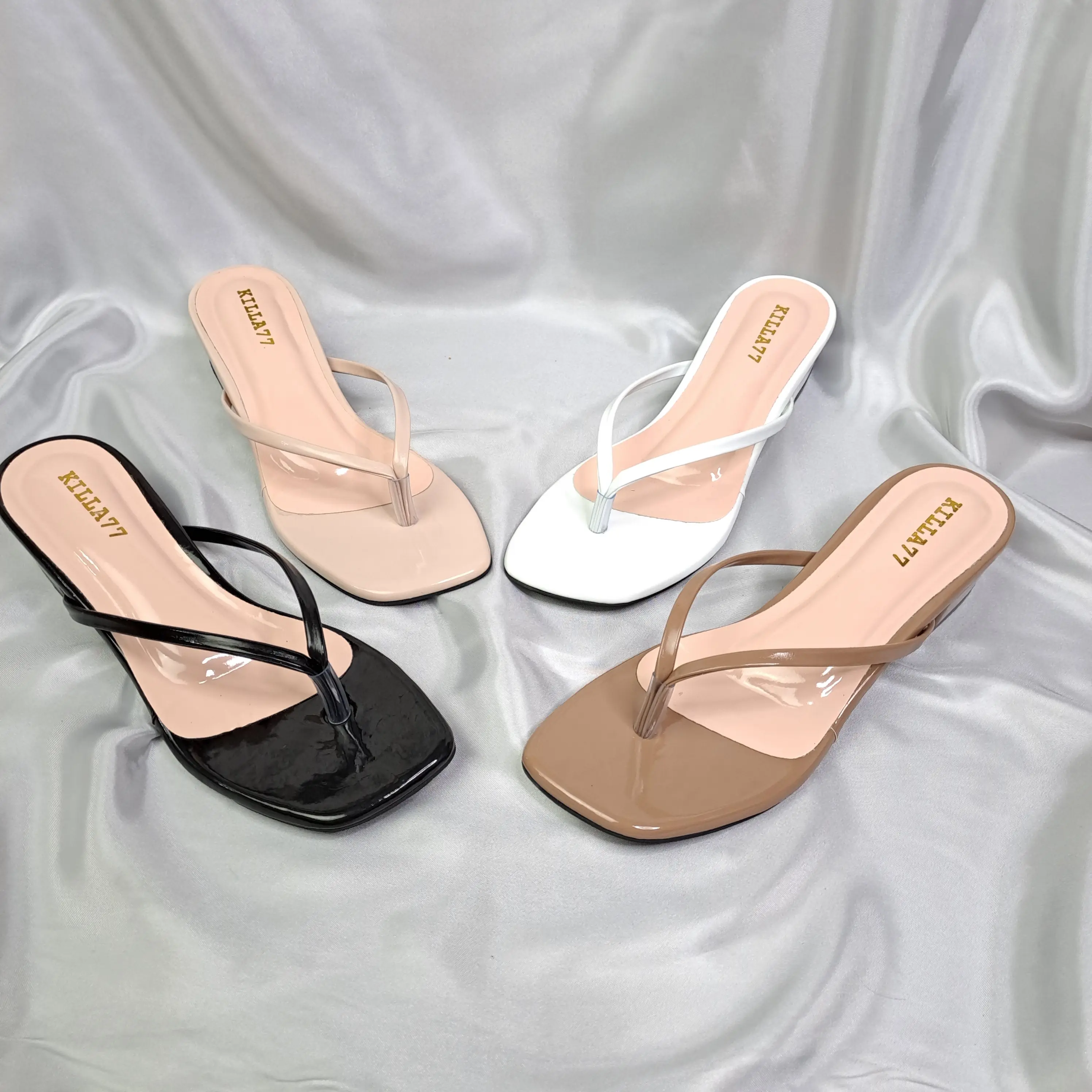 FS HEELS HAK TAHU WANITA 3CM MOTIF JEPIT ELEGAN WISUDA KONDANGAN TERMURAH