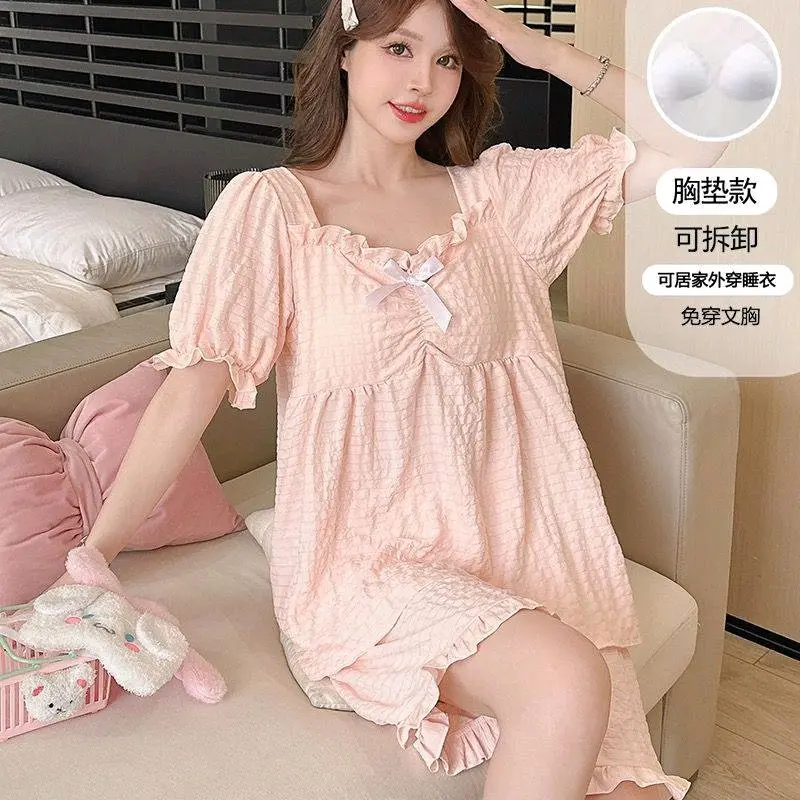 DAFFIN.DJ Baju tidur Katun pita 0