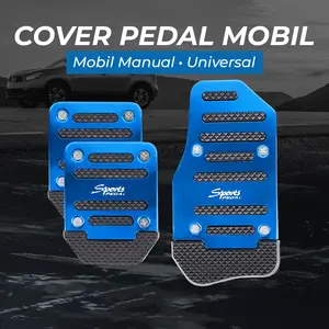 Indo MALL Jakarta - OTOHEROES Cover Pedal Mobil Manual Aluminium Gas Rem Kopling Universal - XB-373