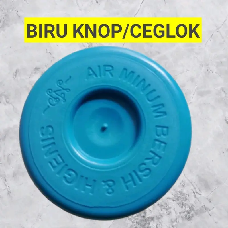Tutup galon biru knop isi pas 250pcs tidak mudah pecah dan bocor  Bottles Kitchenware Water Dapur 4