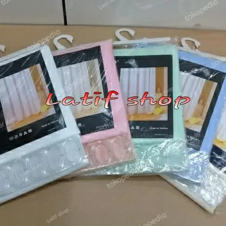 Tirai kamar mandi / shower curtain Yenlihco / tirai shower Termurah -
