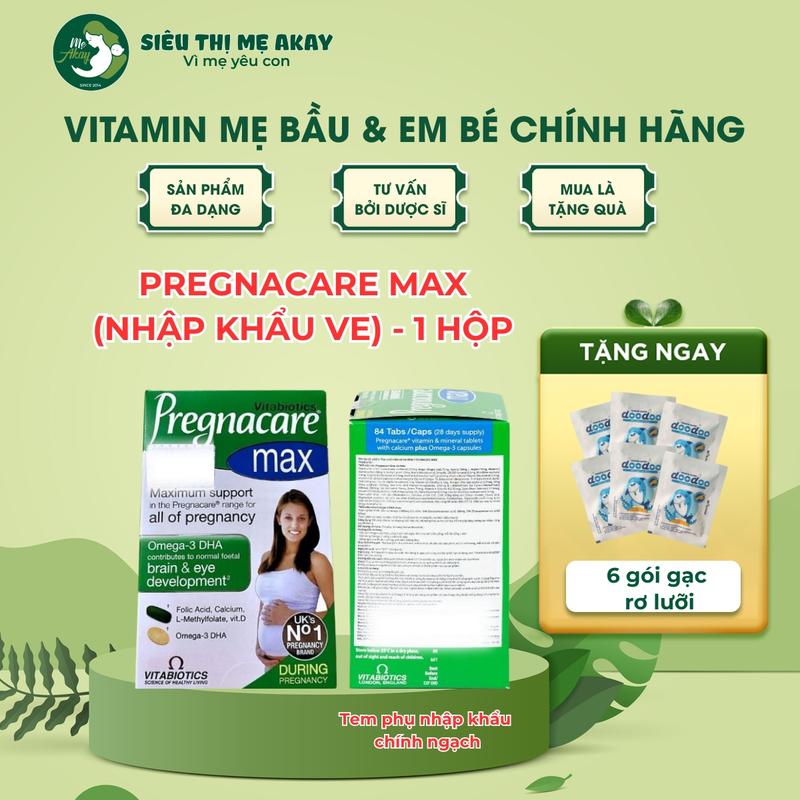 Pregnacare Max vitamin tổng hợp từ Anh quốc 84 viên 1 hộp bổ sung vitamin và khoáng chất thiết yếu