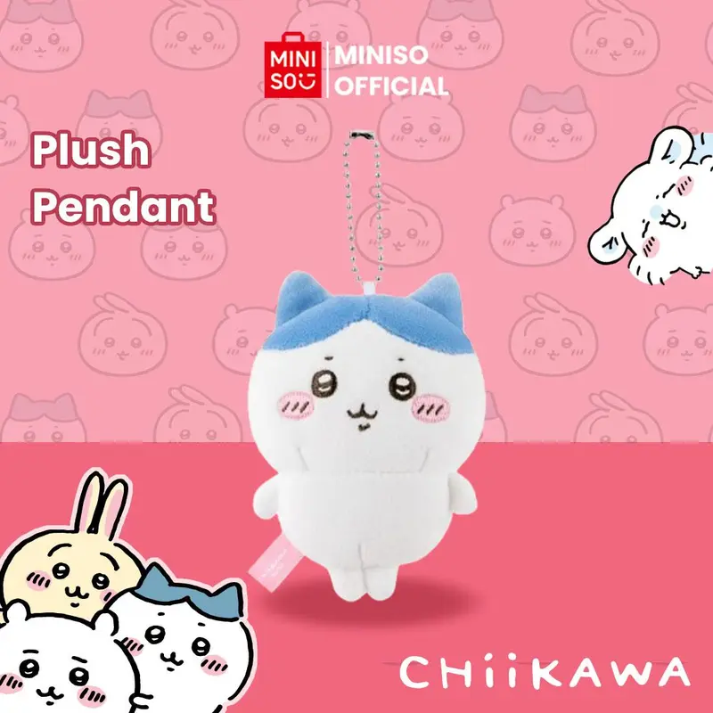 Miniso x Chiikawa Collection Plush Pendant Liontin Tas Gambar Lucu Gantung di Tas Gantungan Kunci Koper Bag Charm dan Barang Lainnya Boneka Hadiah 3
