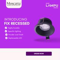Gambar MOSCATTA Kap Lampu MR16 Fixed recessed diameter 8CM - white dari Pusat Lampu Jakarta Kota Administrasi Jakarta Pusat 1 Tokopedia