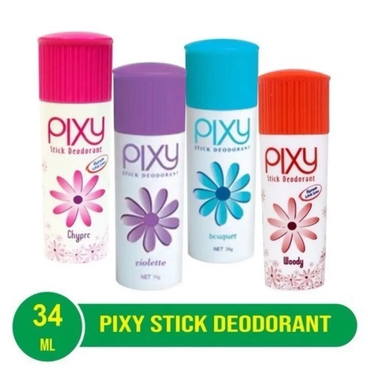 PIXY STICK DEODORANT ALL VARIAN || BERAT BERSIH 34g