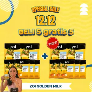 ZOI GOLDEN MILK Susu Herbal Sehat Kambing Jahe Kunyit Minuman Alami BPOM RI MD 242882000300765 Meningkatkan Anti Radang - Air