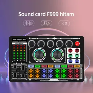 Sound Card F999 Audio USB External // Mixer Bluetooth