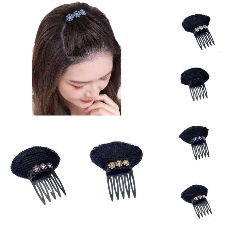 INFUDT Ngọt ngào Hoa Đệm đầu tóc phồng Bọt biển Bện Dụng cụ tạo kiểu tóc tự làm…