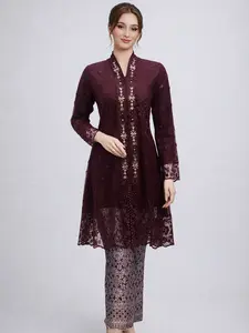 Atasan Kebaya ANDRE BOUTIQUE seri HAURA motif 2 tunik model kartuni READYstock