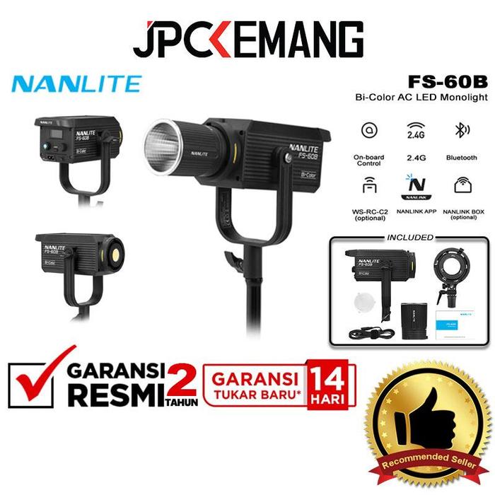 Gambar Nanlite FS-60B / FS-150B Paket Bundling LED Lighting Studio Bi-Color Spotlight + Softbox + Lightstand Nanlite FS60B / FS150B Garansi Resmi dari JPC Kemang Kota Administrasi Jakarta Selatan Tokopedia