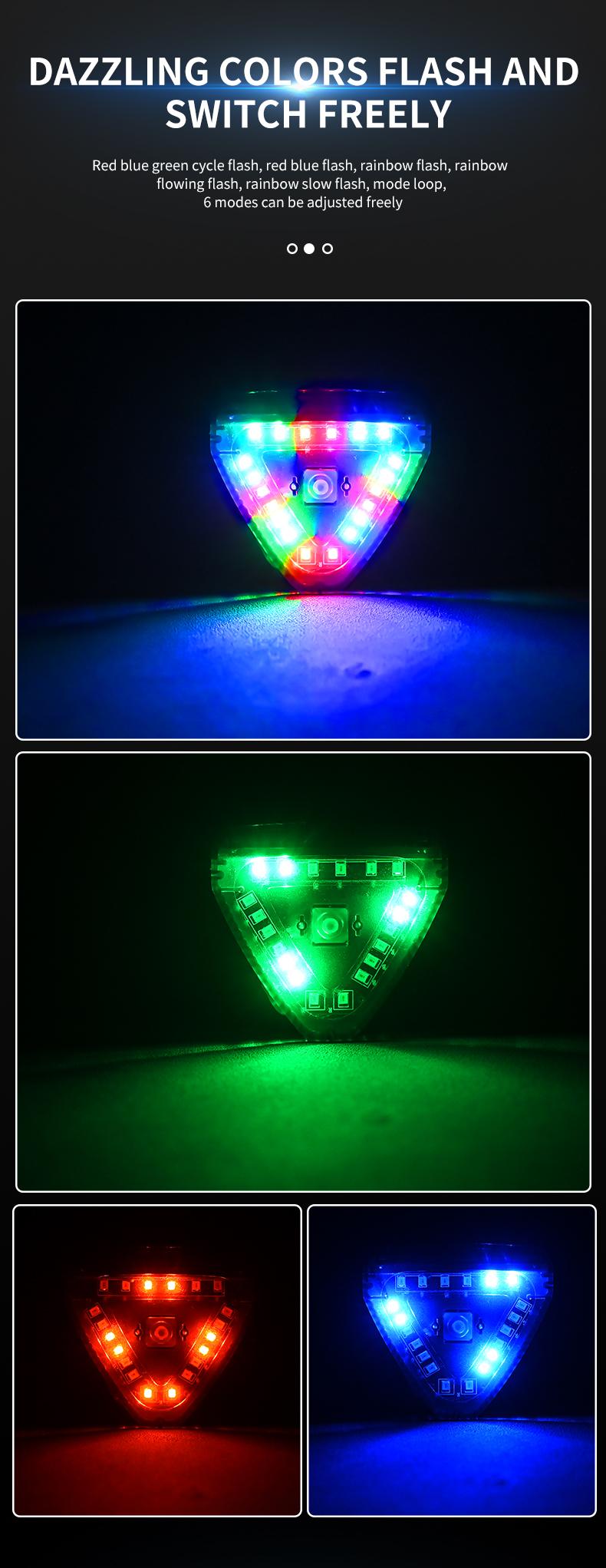 Product Introduction of 1pc RGB Car Fake Security Light Solar Powered Simulated Dummy Alarm Wireless Warning Anti Theft Caution Lamp LED Flashing Imitation 15