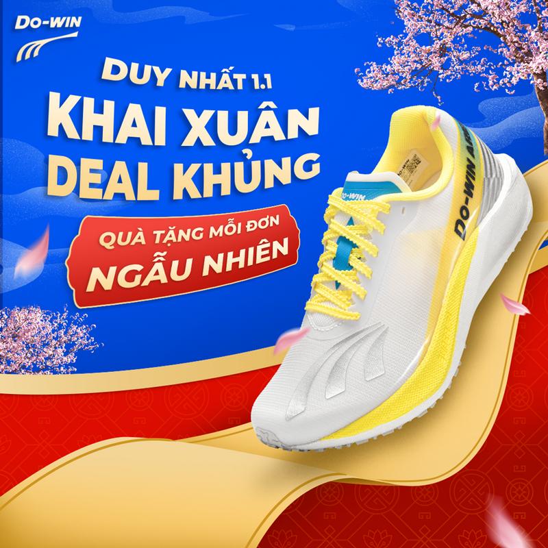 Giày Dowin Ares 4 Pro Giày thể thao chạy bộ nam nữ Công nghệ ET Carbon siêu nhẹ thoáng khí êm chân siêu bền dowin