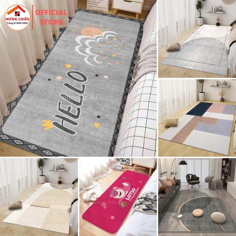  Thảm bali cỡ 80x2m trải chân giường phòng khách phòng ngủ 