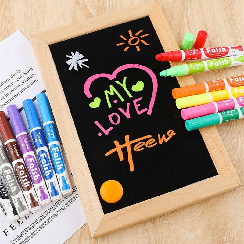 Product Introduction of GN 12-Color Electronic Screen Erasable Highlighter LED Electronic Board Luminous Pen Color Marker Light Board Pen 5
