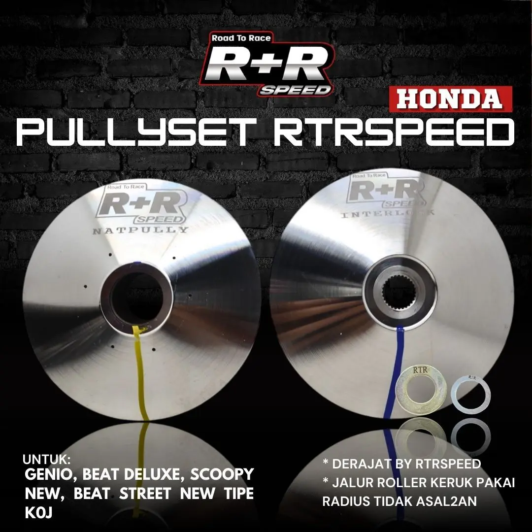 PULLYSET RTRSPEED BEAT POP, SCOOPY ESP, VARIO 110 ESP, BEAT ESP, BEAT STREET, GENIO K44 K0J