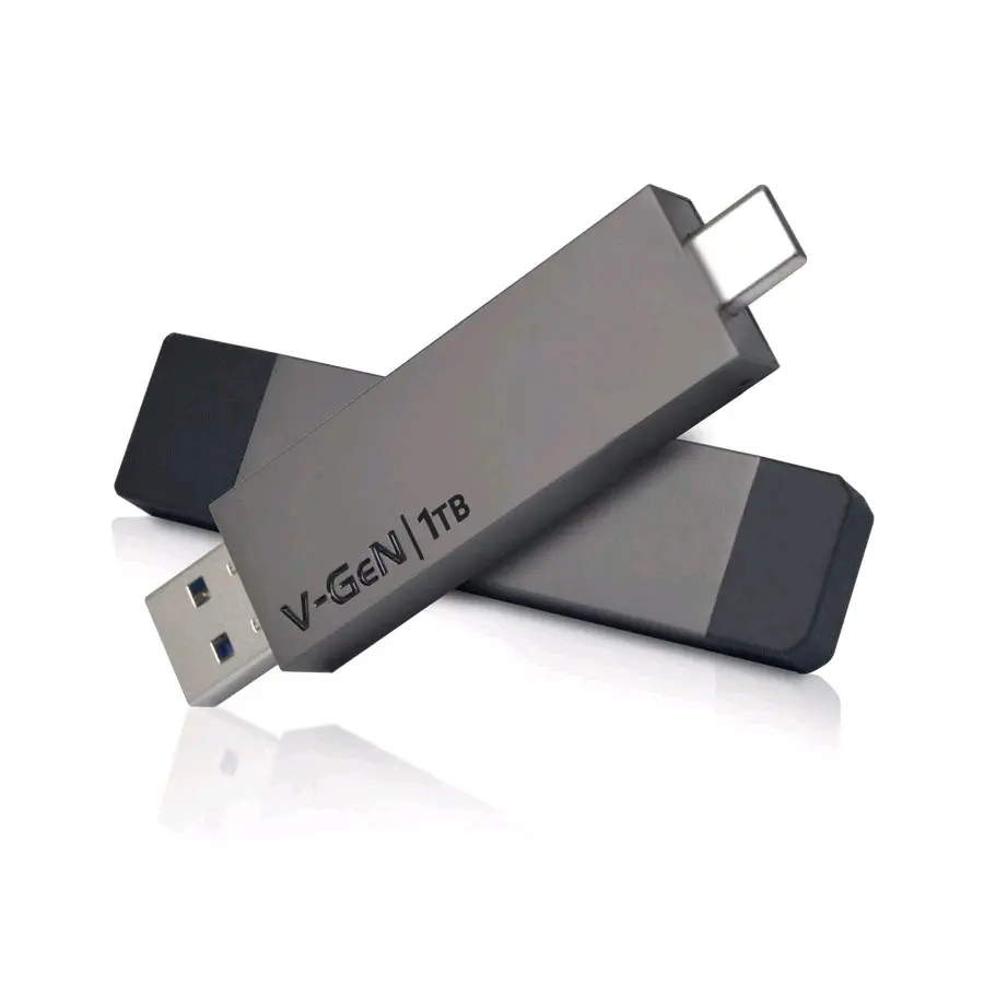 V-Gen SSD Portable Platinum 1TB - VGen 1 TB USB 3.2 Type C