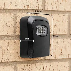 COD Kotak Brankas Kunci Dinding Key Safe Security Storage Combination Lock 4 Digit Safety Lock Box Metal dengan Kunci Dinding dan Gembok Kombinasi 4 Digit untuk Keamanan Ekstra