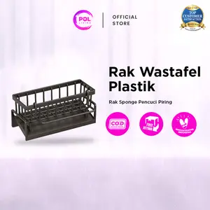 [POL] COD Rak Cuci Piring Plastik | Rak Pengering Sponge | Rak Dapur Rak Wastafel
