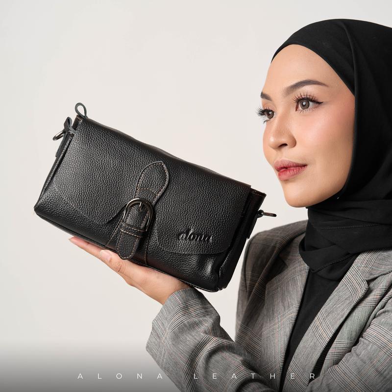 Alona Leather Tas Selempang Bahu Wanita Kulit Sapi asli Charlotte Bag 1
