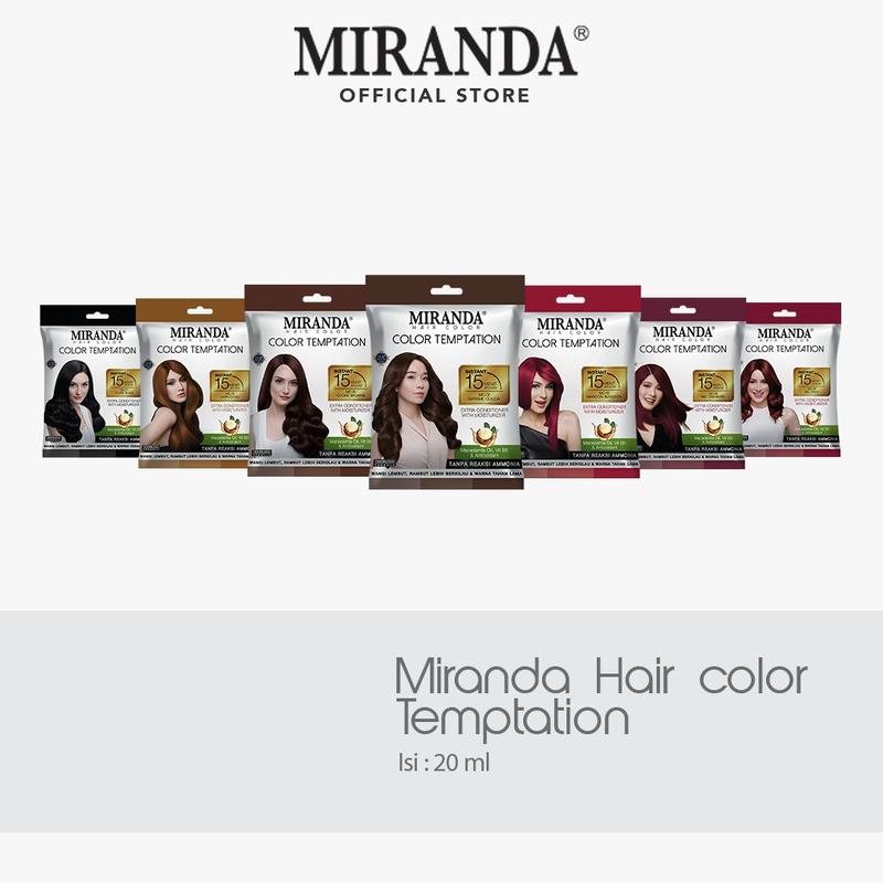 Miranda Hair Color Temptation [20ml] / Cat Rambut Miranda Temptation [20ml] / Cat Rambut Instan 15 Menit / Cat Rambut Tahan Lama 1