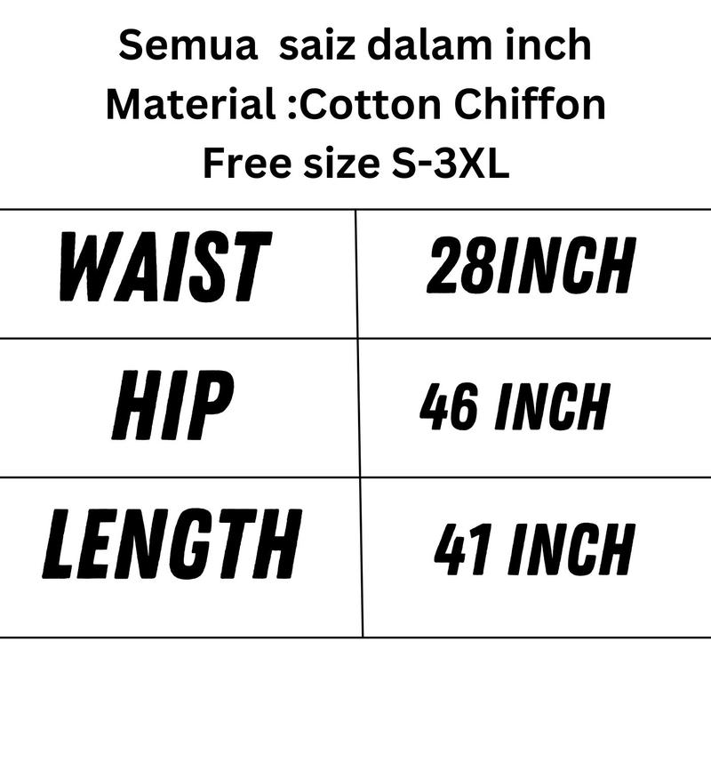 Product Introduction of Plazo Pnats Free size Cotton Chiffon Pants Wanita Muslimah 0