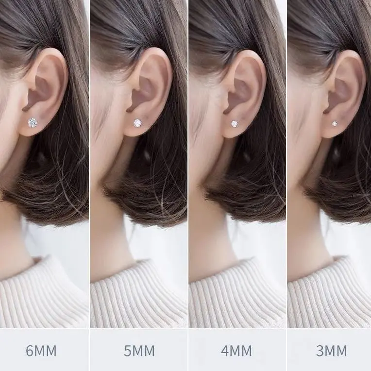 ANTING TUSUK XUPING WANITA ELEGAN PREMIUM PERMATA ZIRKON HIGH QUALITY MODE BARU harian tanaman anting-anting anting  desi Gold Emas Berlian Earrings jepit slundup 4