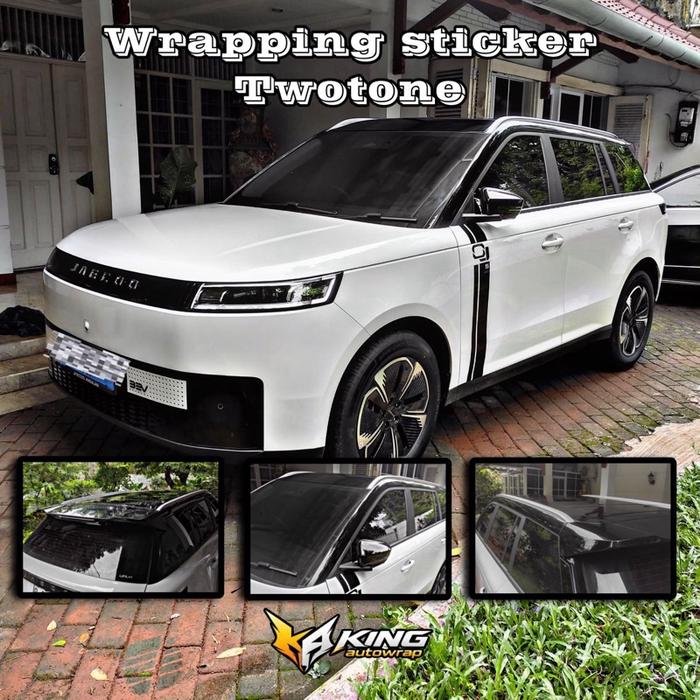 Jual PROMO! Jaecoo5 Wrapping Sticker Twotone J5 Black glossy premium ...