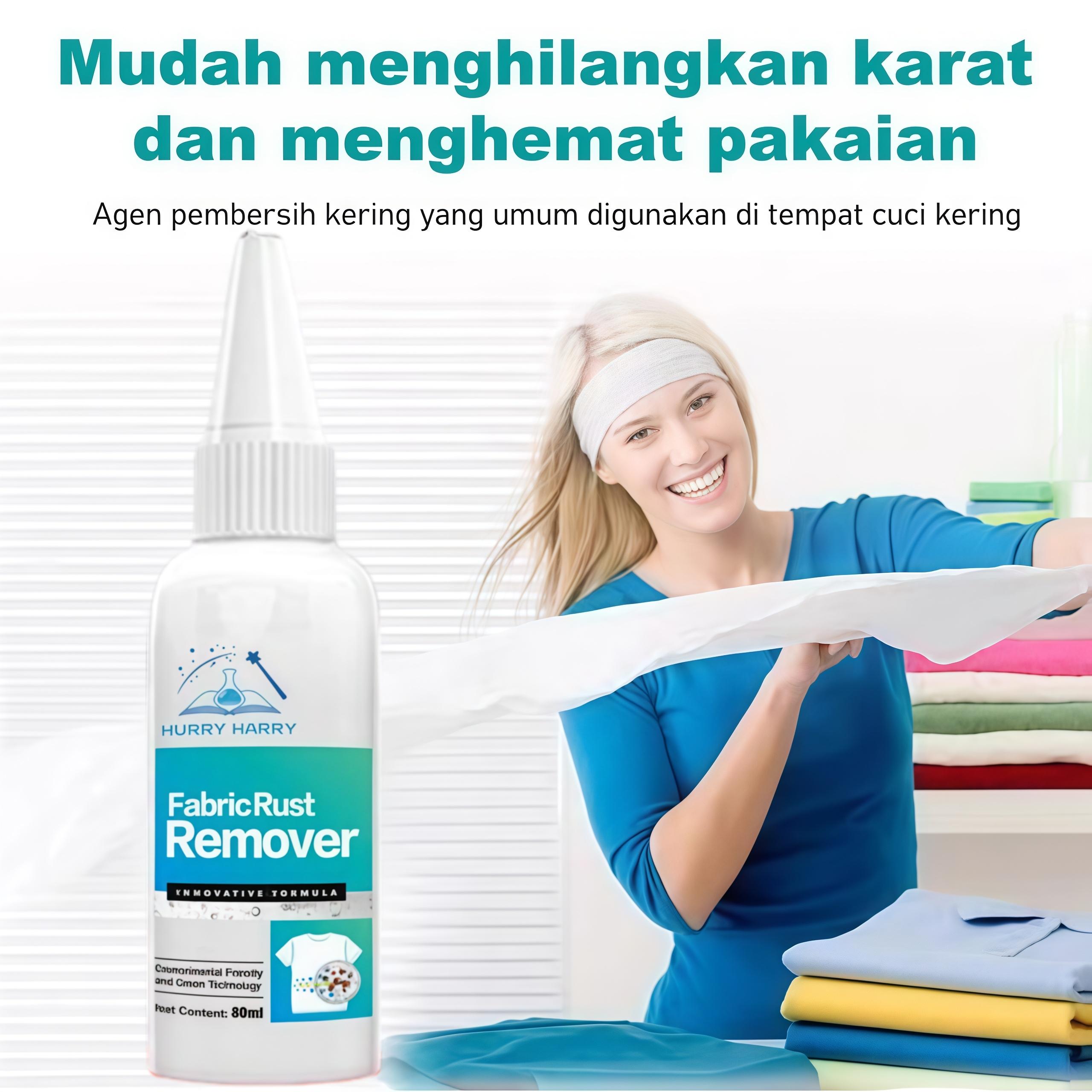 Hurry Harry Penghilang Noda Karat Tanpa Air Untuk Pakaian Lembut dan tidak merusak kain