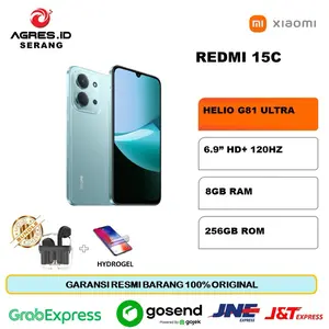 XIAOMI REDMI 15C 8GB 256GB MINT GREEN GARANSI RESMI
