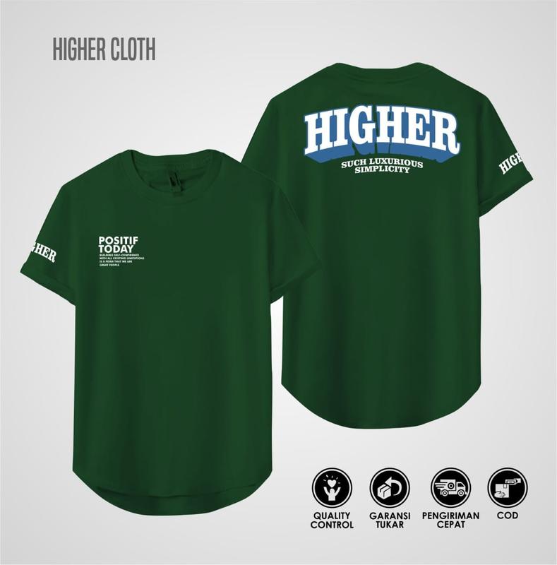 Kaos Distro Pria & Wanita Oval,Kaos Premium Semi Oval Cotton Combad 24s Keren Kekinian HIGHER.Co 3