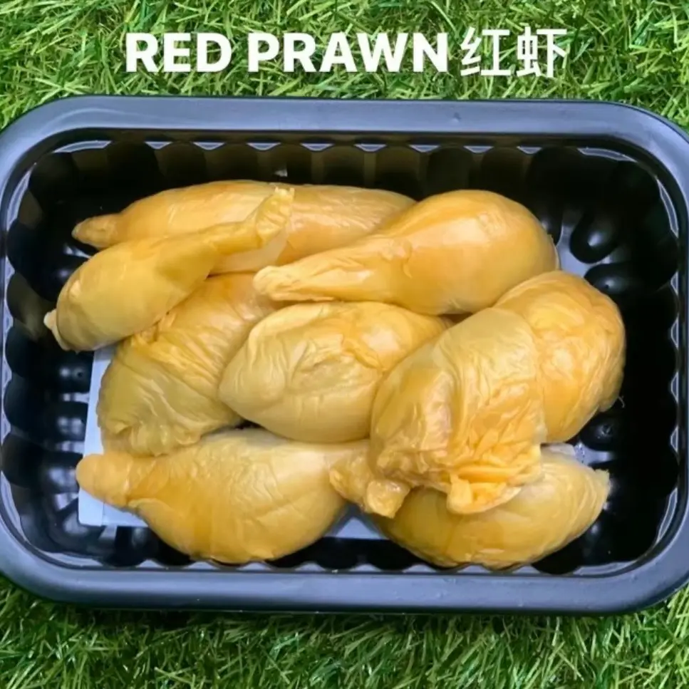 【AH WEN CRAZY DEAL】【SAME DAY, 6-10PM DELIVERY】1 / 3+1 / 5+2 Box FRESH Red Prawn Unshelled Durian 400g/Box
