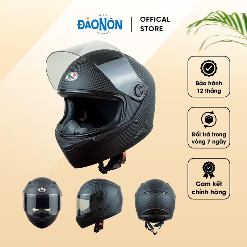    AGU Helmets  Mũ bảo hiểm Fullface Agu Cacbon cá tính dành cho mô tô xe máy 