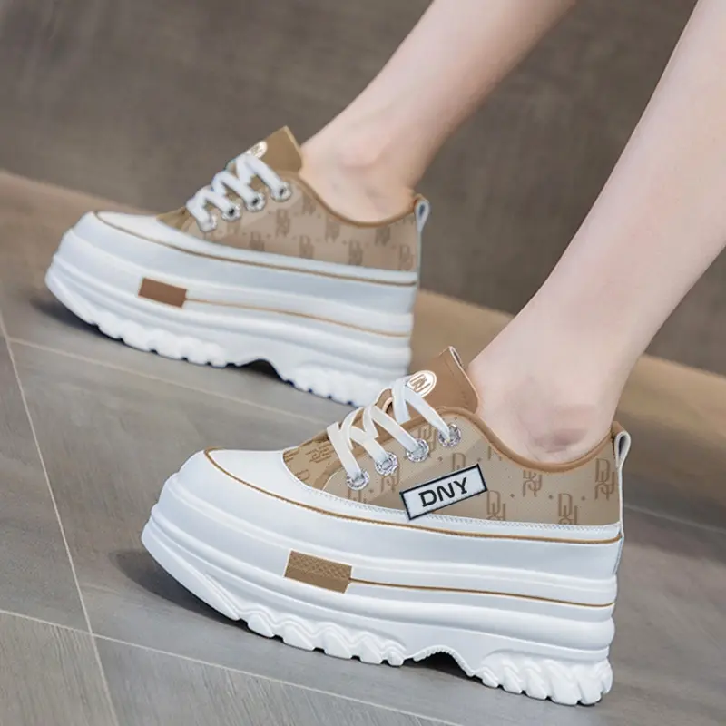 Sepatu Wanita Import Sol Tinggi Sepatu Jalan Cewek Sneakers Tinggi Modis SP-203 0