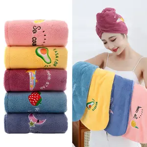 Senyum H568 Handuk Keramas Motif Karakter Lucu Handuk Rambut Cepat Kering Highquality Wanita Magic Towel Head Towel Fast Dry Hair