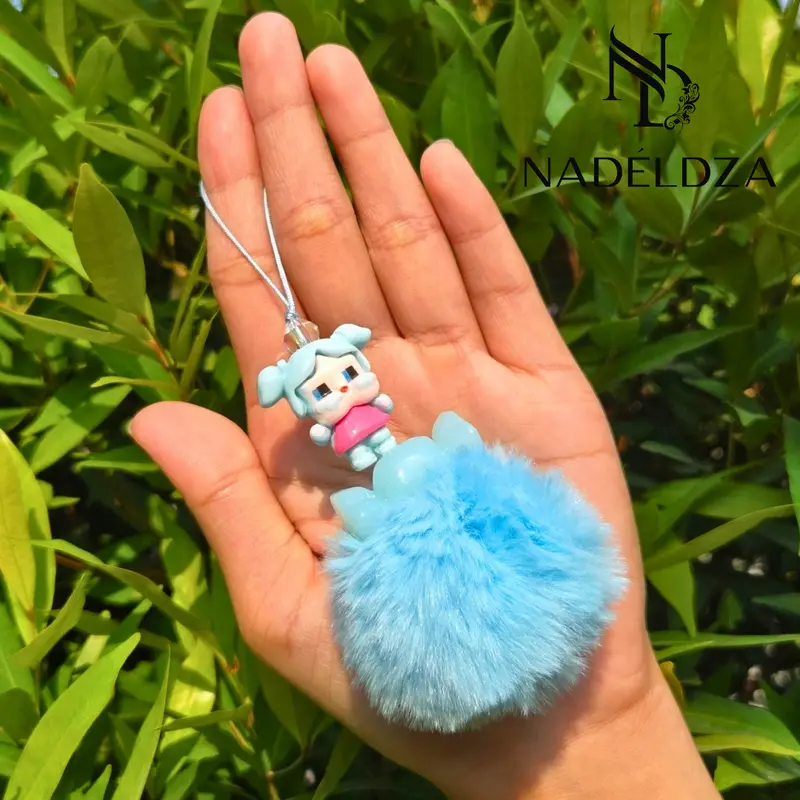 Nadeldza Phone Strap Cry Baby  Karakter Glow in the Dark Lucu Bag Charm/ Tali Gantungan HP Bag Charm CryBaby Glow in the Dark Lucu 7