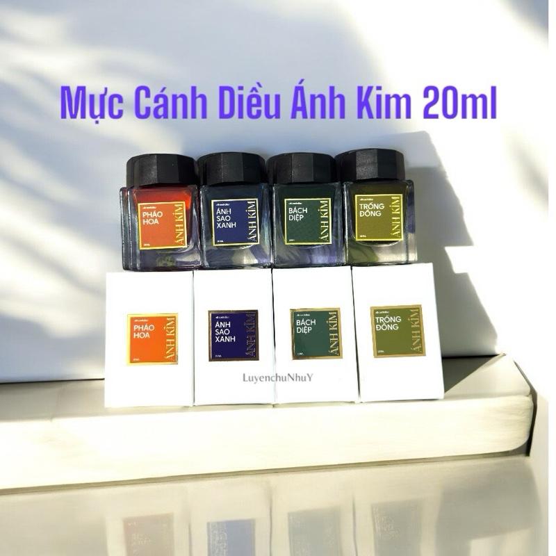   Mã 30  Mực Cánh Diều ánh kim 20ml dùng cho bút máy bơm mực 