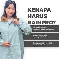 Gambar Jas Hujan Rainpro Raincoat Terbaik Pria Wanita Anti Rembes Baju Celana Mantel Pvc Setelan - Hitam, L dari KHN Store Kab. Sumedang 4 Tokopedia