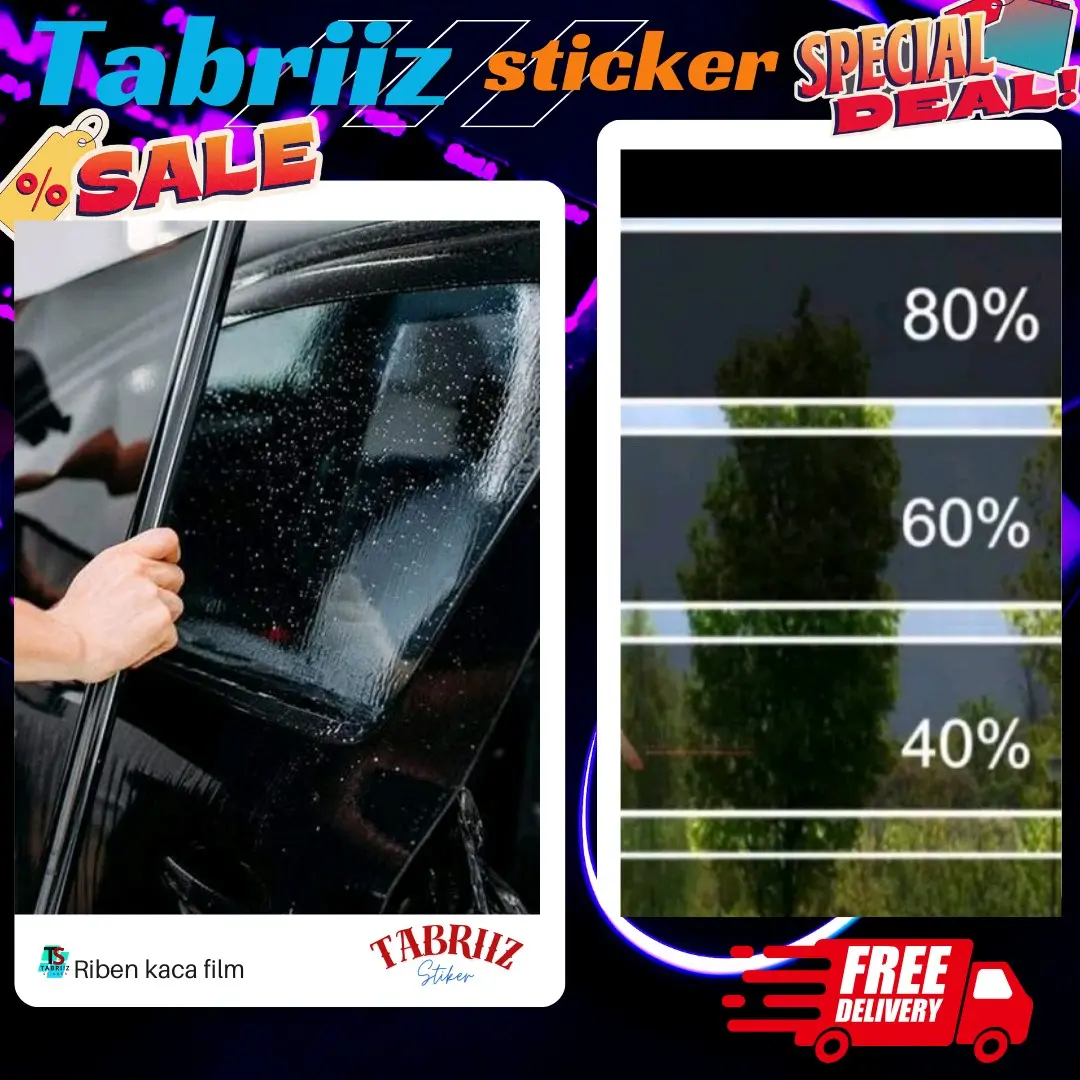 kaca film mobil quality premium anti gores 40% kaca film 60% kaca film 80% untuk pelindung kaca mobil