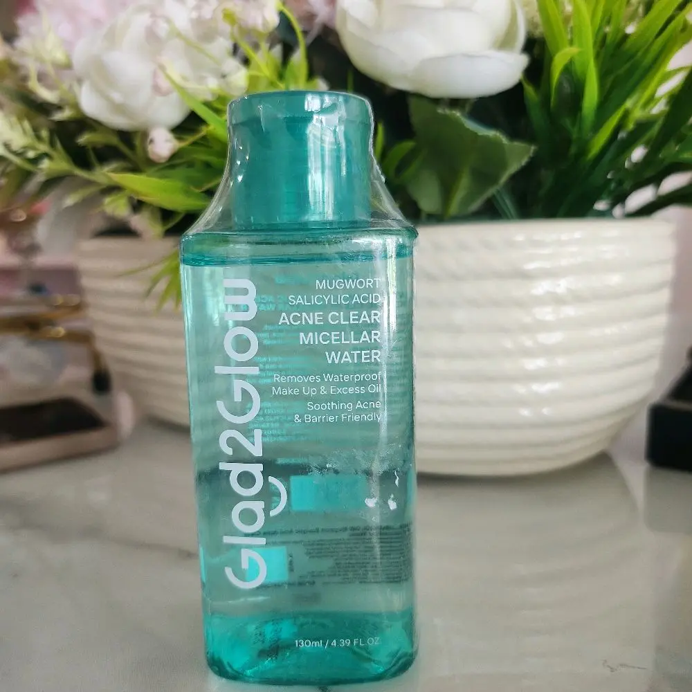 Glad2Glow Mugwort Salicylic Acid Acne Clear MICELLAR WATER HIJAU