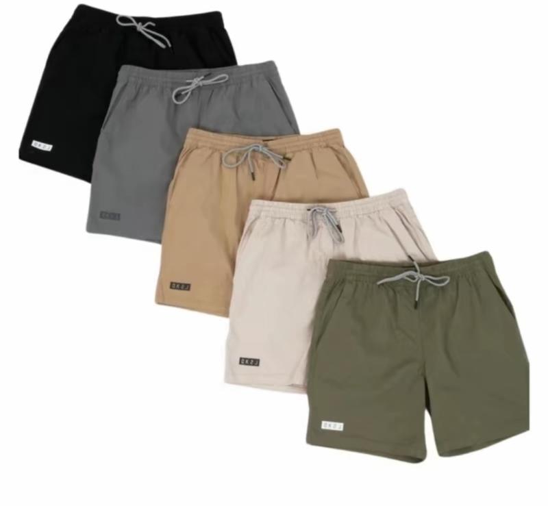 Product Introduction of Paket Hemat 100 Ribu 5 Celana Pendek Boardshort Pria Distro Pinggang Karet Kolor Melar COD Katun Cuci Kering Chino Twill Dewasa Keren Navy Santai 2