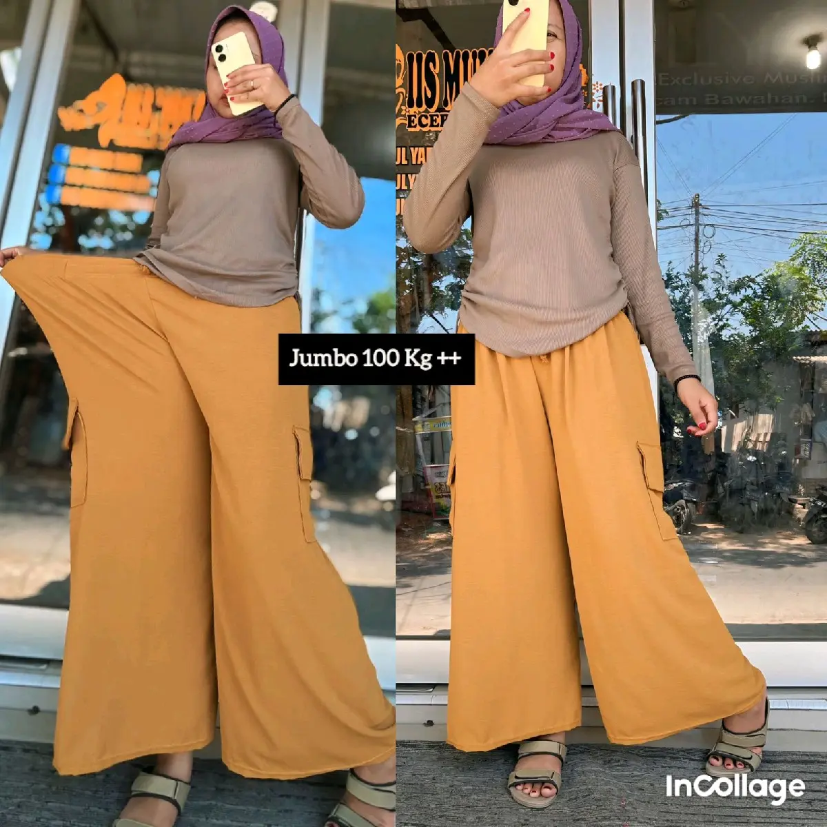 KULOT SUPER JUMBO BASIC DAN CARGO CRINKLE//CELANA WANITA JUMBO CRINKLE MODEL BASIC DAN CARGO//KULOT FASHION WANITA HIGHWAIST