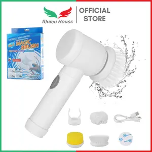 [MH] Sikat Elektrik Magic Brush 5 in 1 Sikat Pembersih Wastafel Sikat Wc Sikat Piring Otomatis Waterprof Pembersih Sikat Kamar Mandi Dapur Piring