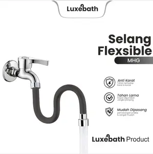 LUXEBATH Selang Keran Fleksibel Silikon 360° MHG-197+MHG-198+MHG-199 Anti Ciprat Tahan Lama Mudah Dipasang Selang Keran Silikon 360°