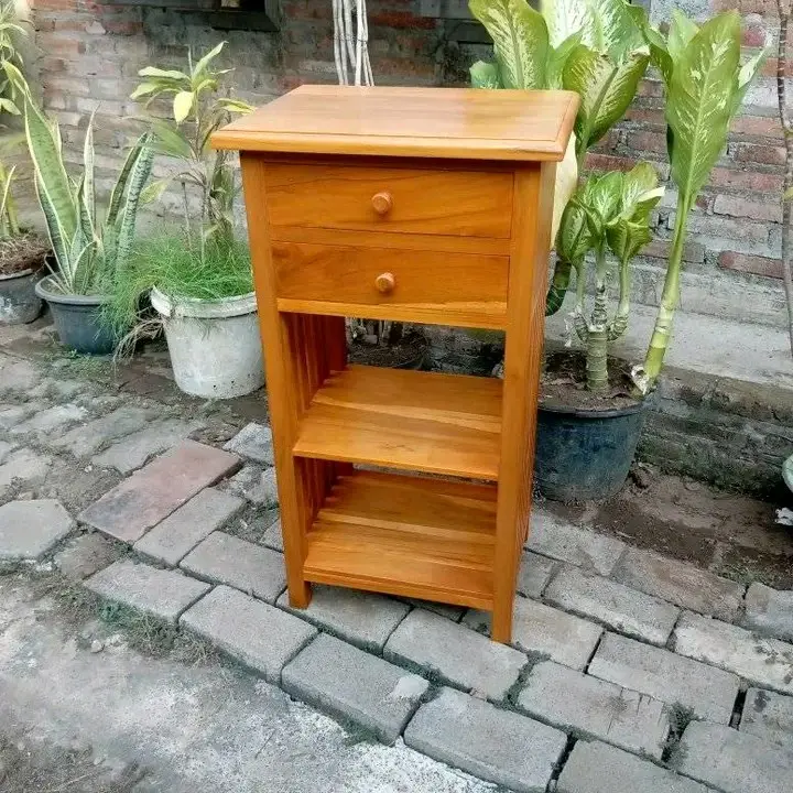 nakas laci jati ukuran 40 x 30 x75 cm Jati 2
