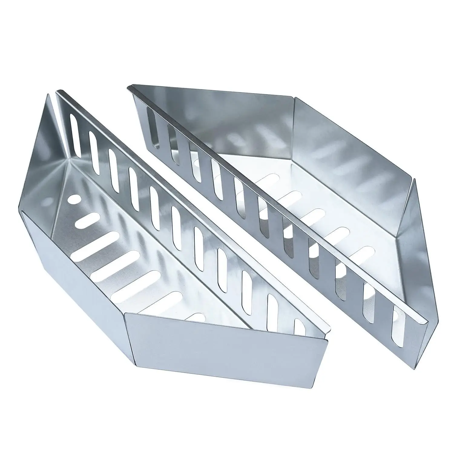 2PCS Charcoal Basket, BBQ Charcoal Grill Basket Holders, Outdoor Grilling Accessories.