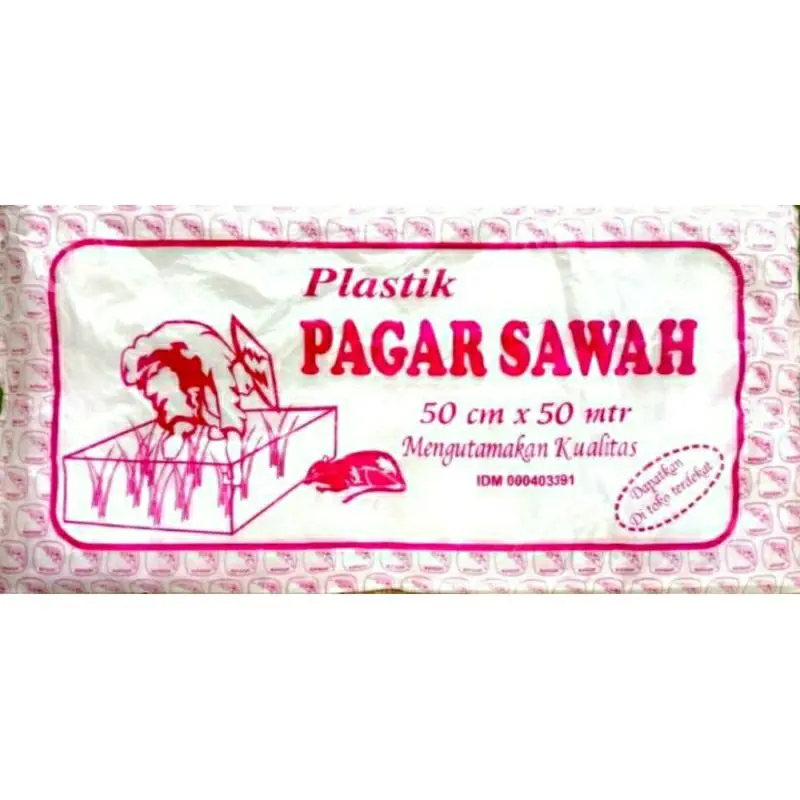 Plastik Sebaran Plastik Pagar Sawah 50 cm x 50 mtr - Plastik Padi