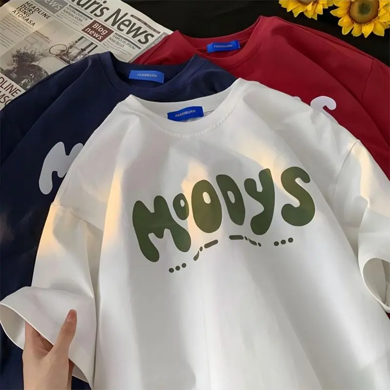 M - XXXXXL(6XL) Kaos Jumbo Hitam Putih Navy Maroon MOODYS T Shirt OVERSIZE unisex Bigsize Cotton Combed Qoutes Good Vibes Korean Harajuku style Hip hop Street Style Big Size XXL XXXXL XXXL JBS