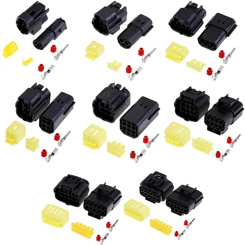 1 bộ 1/2/3/4/6/8/10/12 pin cách đầu nối dây thép không thấm nước đầu nối xe cắm